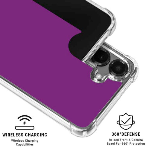 Purple Galaxy S26 Clear Case