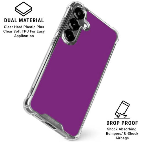 Purple Galaxy S26 Plus Clear Case