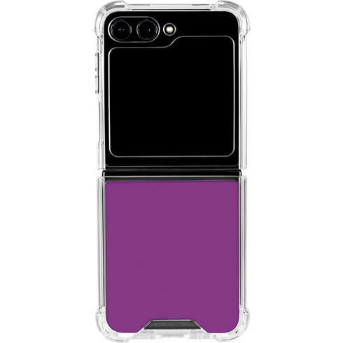 Purple Galaxy Z Flip6 Clear Case