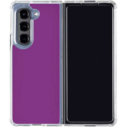 Purple Galaxy Z Fold5 5G Clear Case