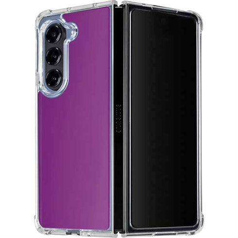 Purple Galaxy Z Fold5 5G Clear Case