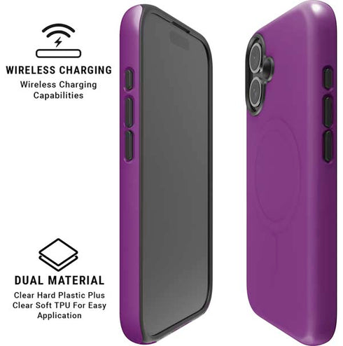 Purple iPhone 16 Magsafe Impact Case