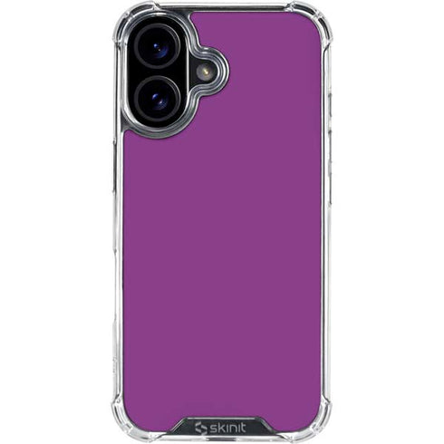 Purple iPhone 16 Plus Clear Case