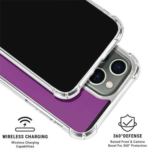 Purple iPhone 16 Pro Clear Case