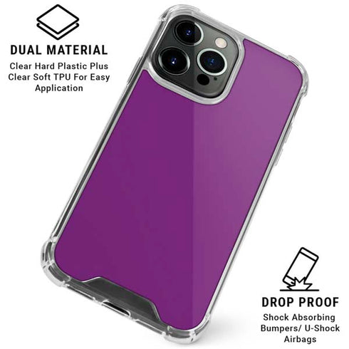 Purple iPhone 16 Pro Max Clear Case