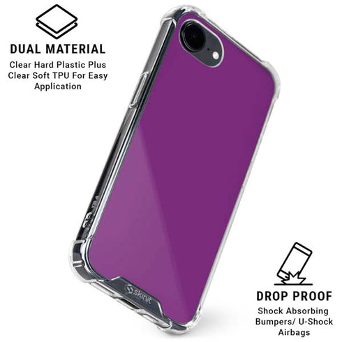Purple iPhone 16e Clear Case