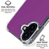 Purple iPhone 17 Clear Case