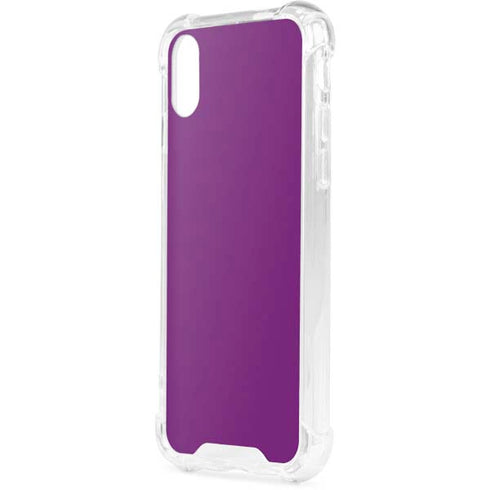 Purple iPhone XS Clear Case