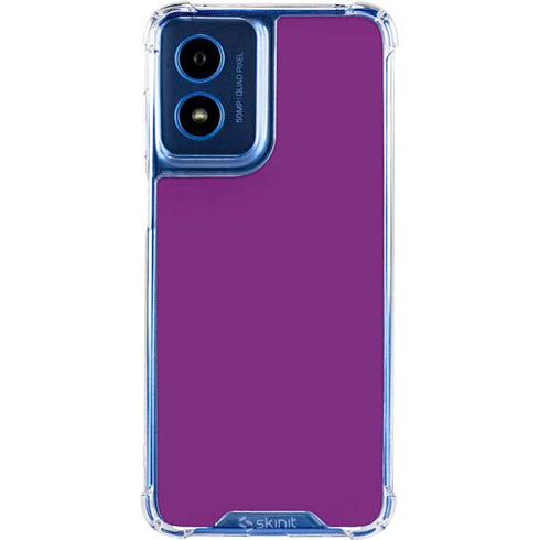 Purple Moto G 5G (2024) Clear Case
