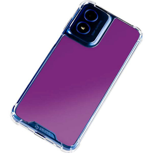 Purple Moto G 5G (2024) Clear Case