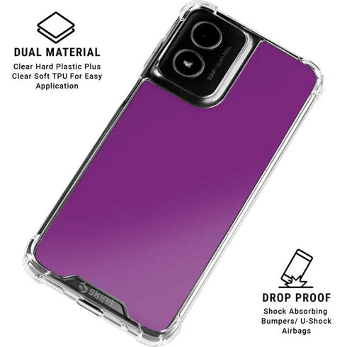 Purple Moto G Power 5G (2024) Clear Case