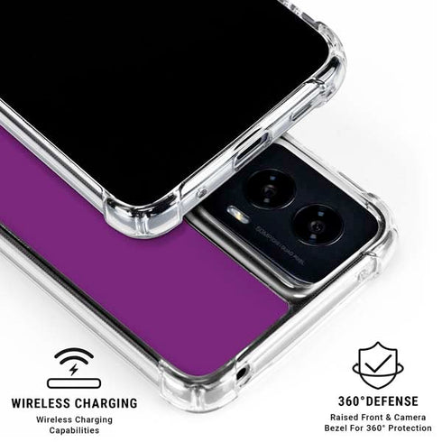 Purple Moto G Power 5G (2024) Clear Case