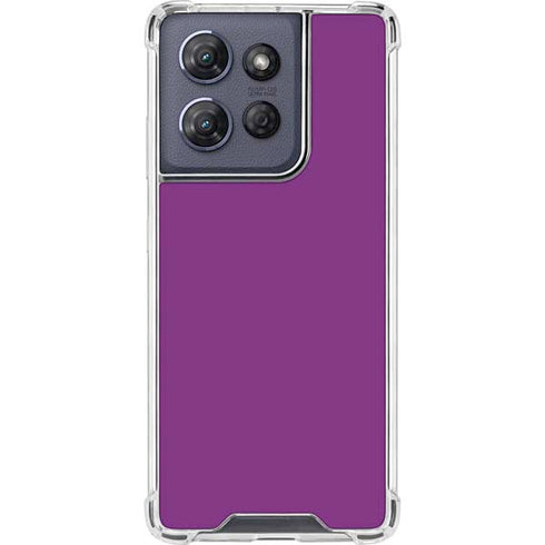 Purple Moto G Power 5G (2025) Clear Case