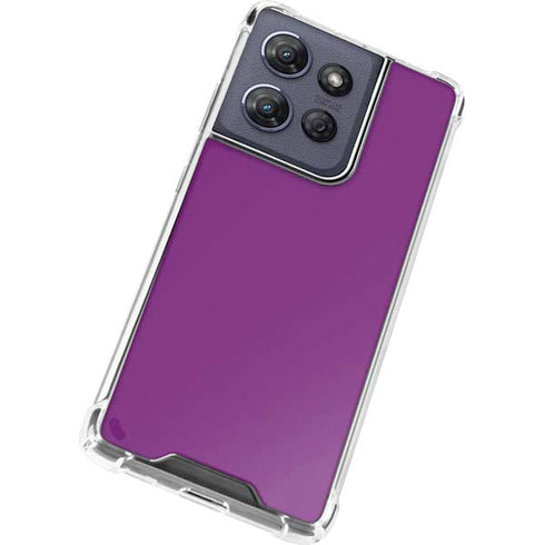 Purple Moto G Power 5G (2025) Clear Case