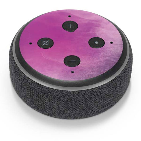 Purple Space Marble Amazon Echo Dot Skin