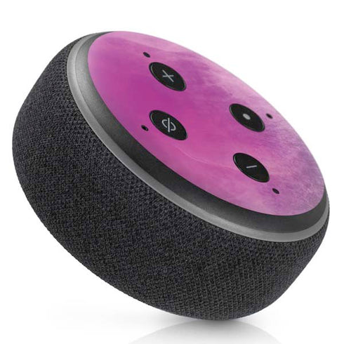 Purple Space Marble Amazon Echo Dot Skin