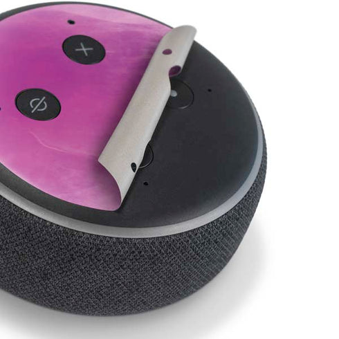 Purple Space Marble Amazon Echo Dot Skin