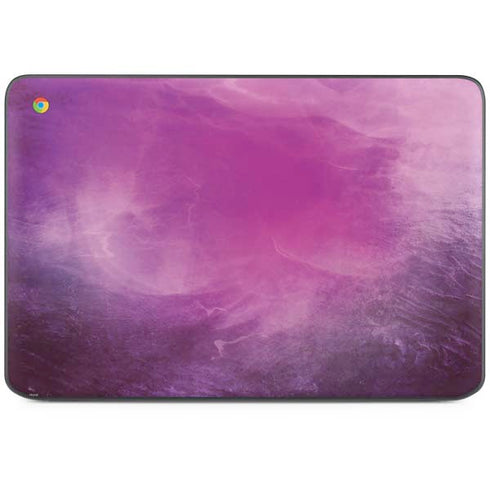 Purple Space Marble HP Chromebook Skin