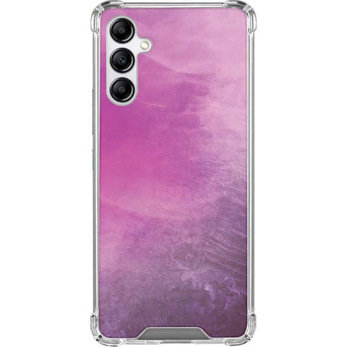 Purple Space Marble Gabb Phone 4 Clear Case