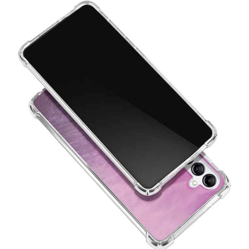Purple Space Marble Gabb Phone 4 Clear Case