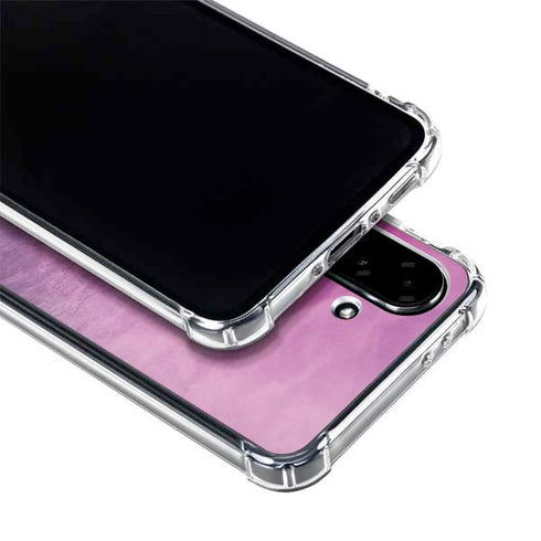 Purple Space Marble Galaxy A36 5G Clear Case