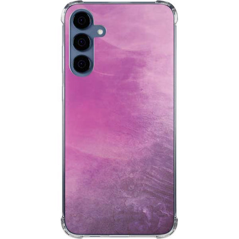 Purple Space Marble Galaxy A55 5G Clear Case