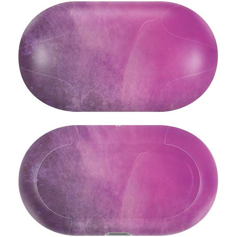 Purple Space Marble Galaxy Buds Plus Skin