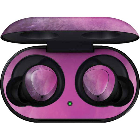 Purple Space Marble Galaxy Buds Skin