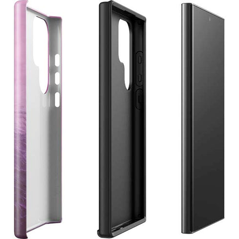 Purple Space Marble Galaxy S23 Ultra Pro Case