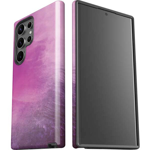 Purple Space Marble Galaxy S23 Ultra Pro Case