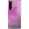 Purple Space Marble Galaxy S24 FE Clear Case