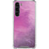 Purple Space Marble Galaxy S24 FE Clear Case