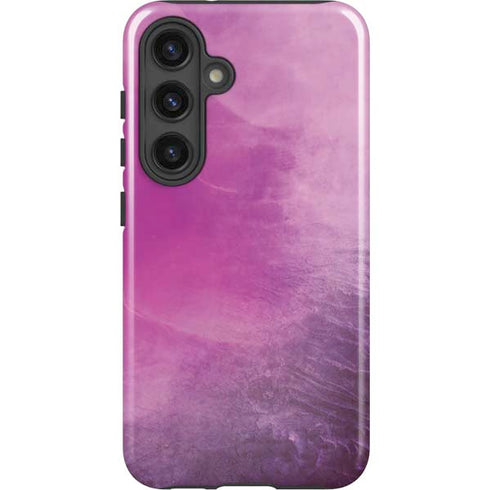 Purple Space Marble Galaxy S25 Impact Case