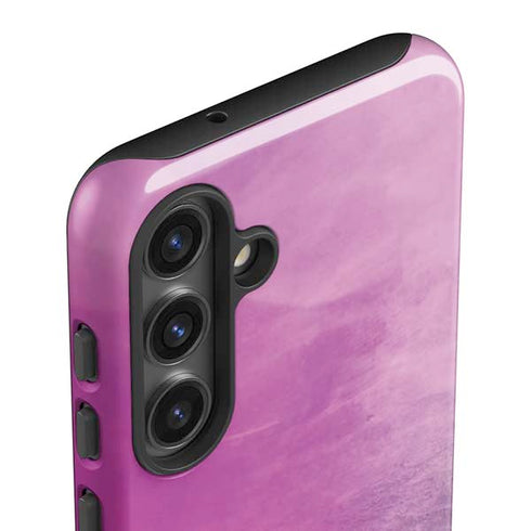 Purple Space Marble Galaxy S25 Impact Case