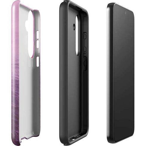 Purple Space Marble Galaxy S25 Impact Case