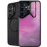 Purple Space Marble Galaxy S25 Kickstand Case