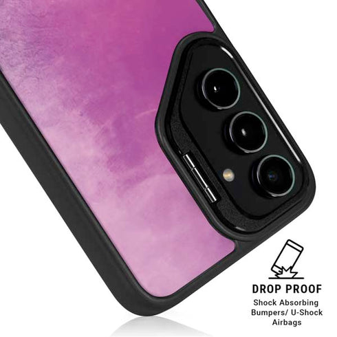 Purple Space Marble Galaxy S25 Kickstand Case