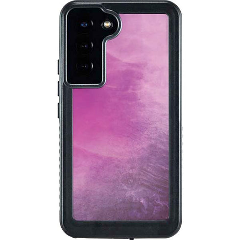Purple Space Marble Galaxy S24 Plus Waterproof Case