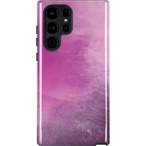 Purple Space Marble Galaxy S25 Ultra Impact Case