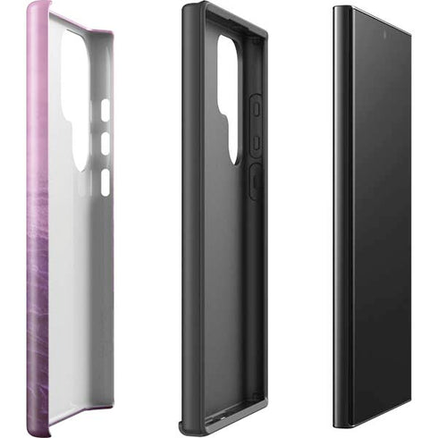 Purple Space Marble Galaxy S25 Ultra Impact Case