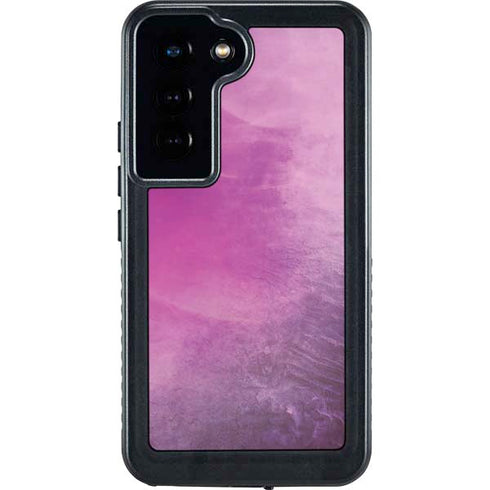 Purple Space Marble Galaxy S24 Waterproof Case