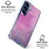 Purple Space Marble Galaxy S25 Clear Case