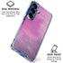 Purple Space Marble Galaxy S25 Plus Clear Case