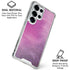 Purple Space Marble Galaxy S25 Ultra Clear Case