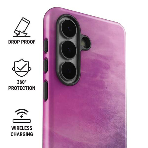 Purple Space Marble Galaxy S26 Impact Case