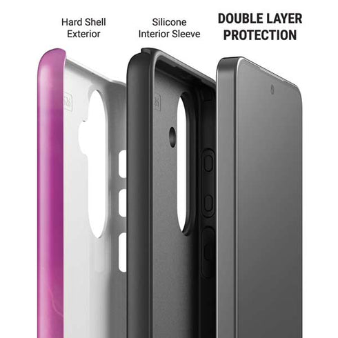 Purple Space Marble Galaxy S26 Impact Case