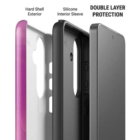 Purple Space Marble Galaxy S26 Plus Impact Case