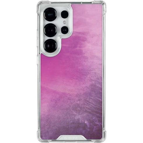Purple Space Marble Galaxy S26 Ultra Clear Case
