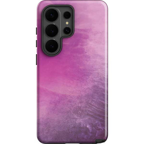 Purple Space Marble Galaxy S26 Ultra Impact Case