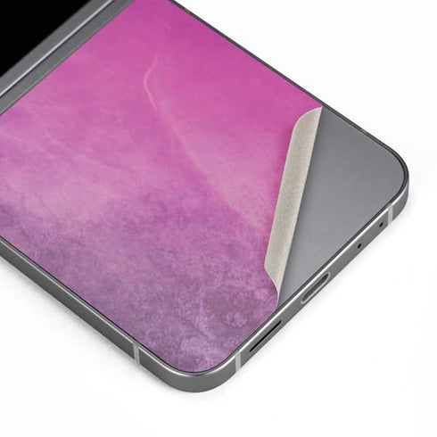 Purple Space Marble Galaxy Z Flip6 Skin